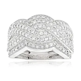 1.00 Carat Diamond Ring in 9ct White Gold