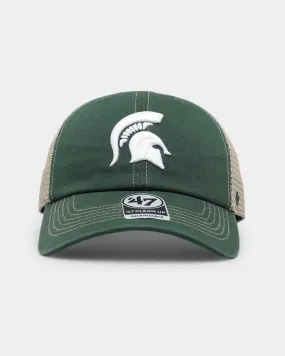 47 Brand Michigan State Spartans Trawler '47 Clean Up Strapback Dark Green