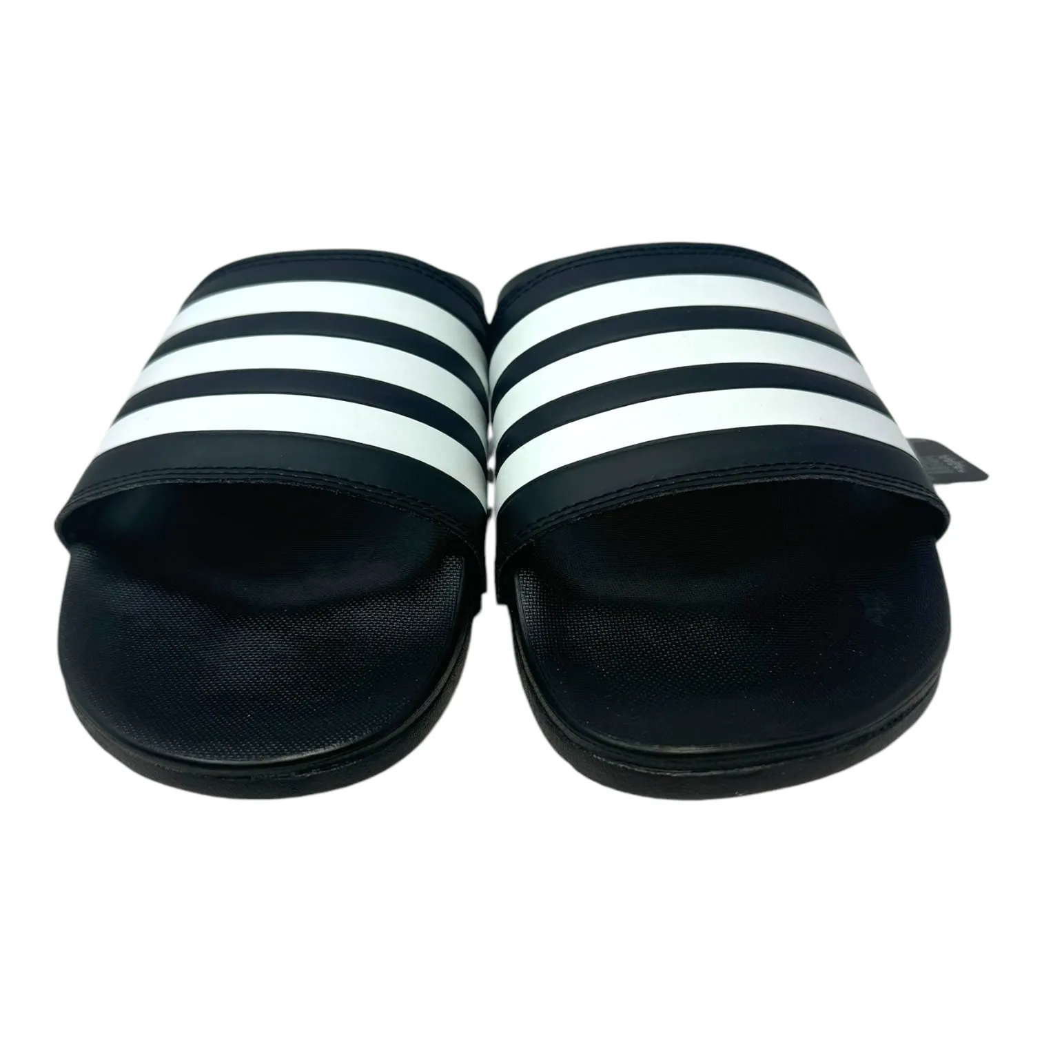 Adilette Comfort Sandals Flats By Adidas In Striped Pattern, Size: 7