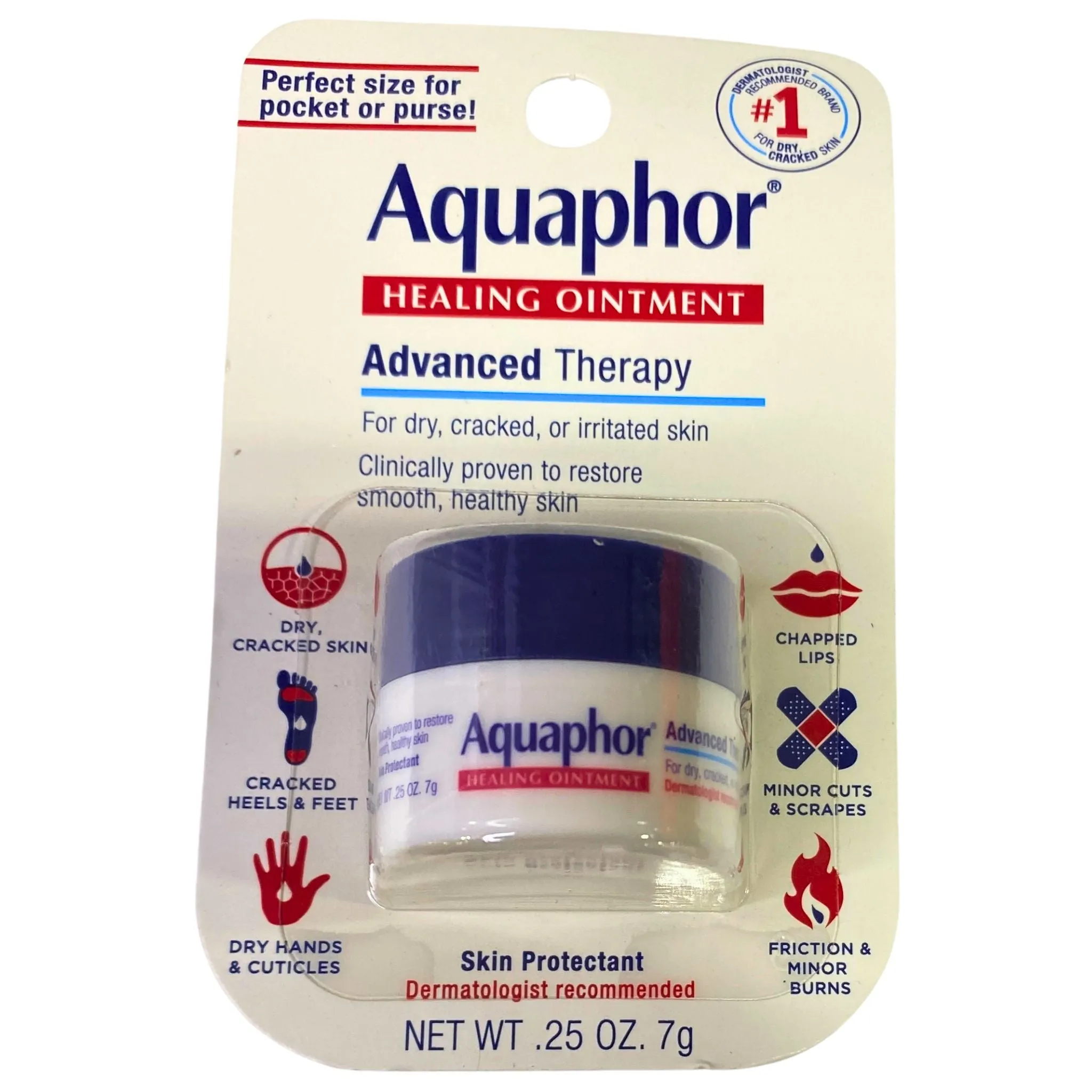 Aquaphor Healing Ointment Advanced Therapy Skin Protectant 0.25 Oz (70 Pcs Lot)