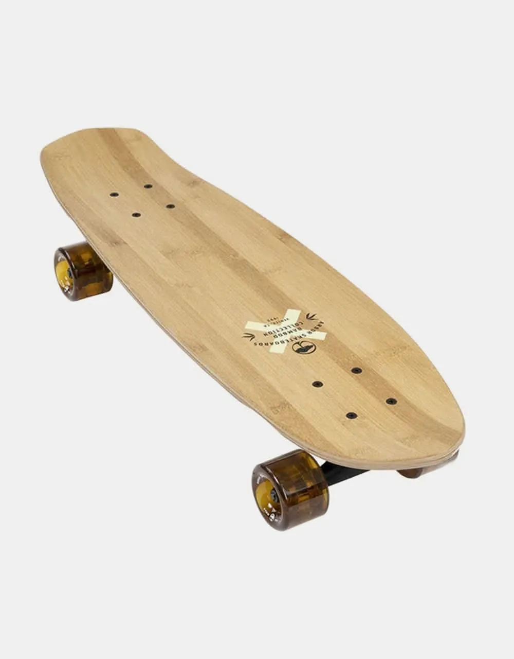 Arbor x El Rose Bamboo Pocket Rocket Cruiser Skateboard - 7.75 x 27