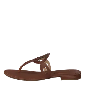 AUDRIE-SANDALS-FLAT SANDAL DEEP SADDLE TAN