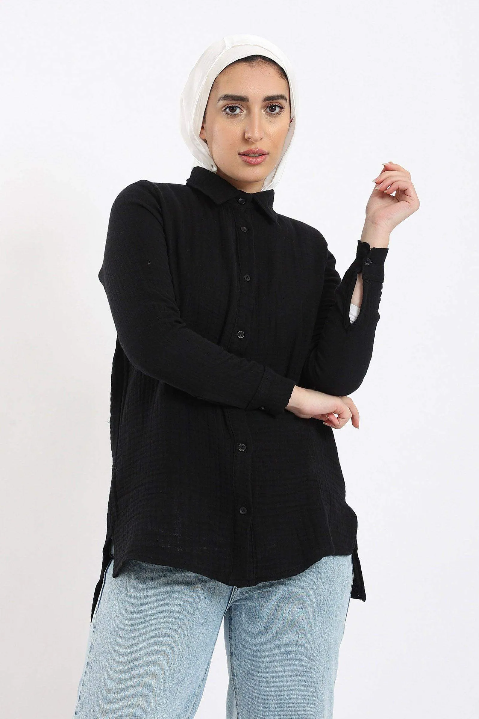 Button Closure Lounge Shirt