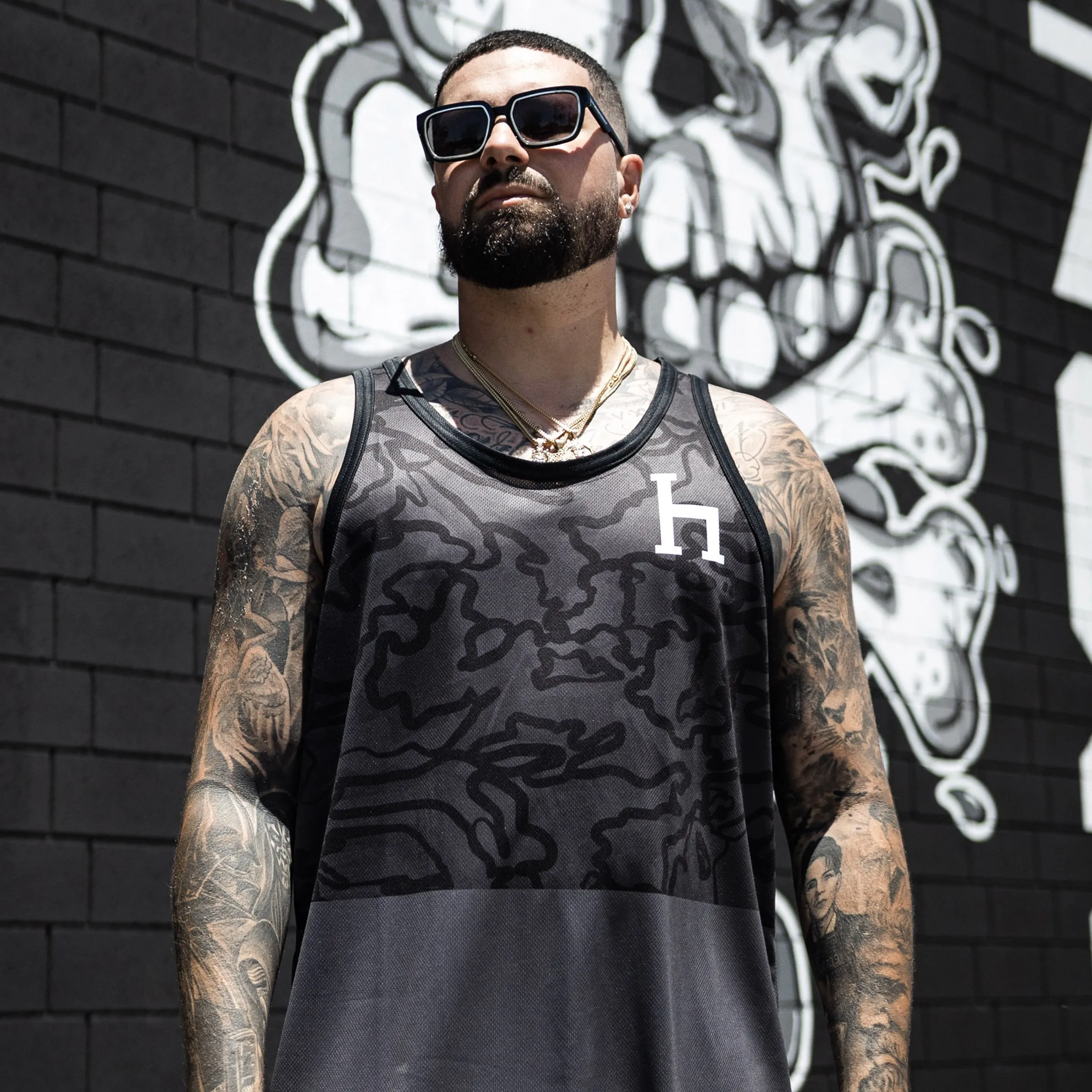 Chaos Black Tank Top DryFit