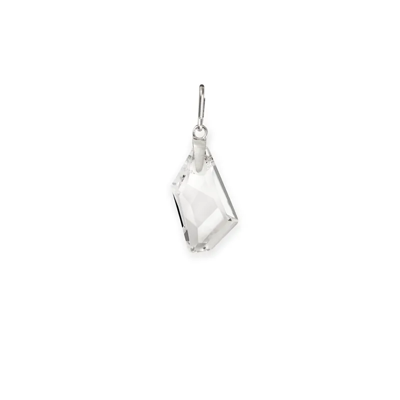 Clear Crystal Charm, April Birthstone