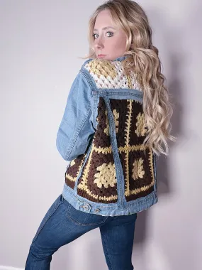 Crochet Denim Jacket by the Morgan Factory