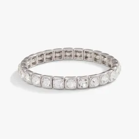 Crystal Stretch Bracelet, Clear Crystal