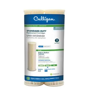 Culligan S1A Sediment Whole House Water Filter System Replacement Cartridge, 2 Pack –20-Micron Medium Filtration, Pleated