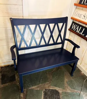 Entryway Navy Bench