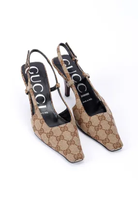 GG Logo Slingback Pumps