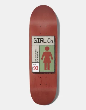 Girl Bannerot Grid Box 'LOVESEAT ' G060 Skateboard Deck - 9