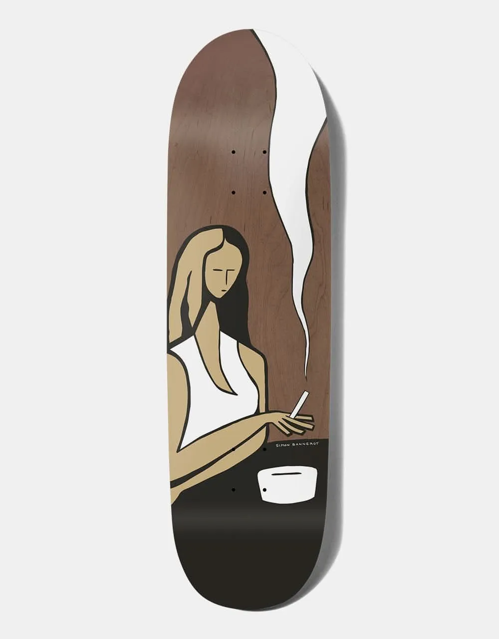 Girl Bannerot Smoke Contemplation 'LOVESEAT' Skateboard Deck - 9