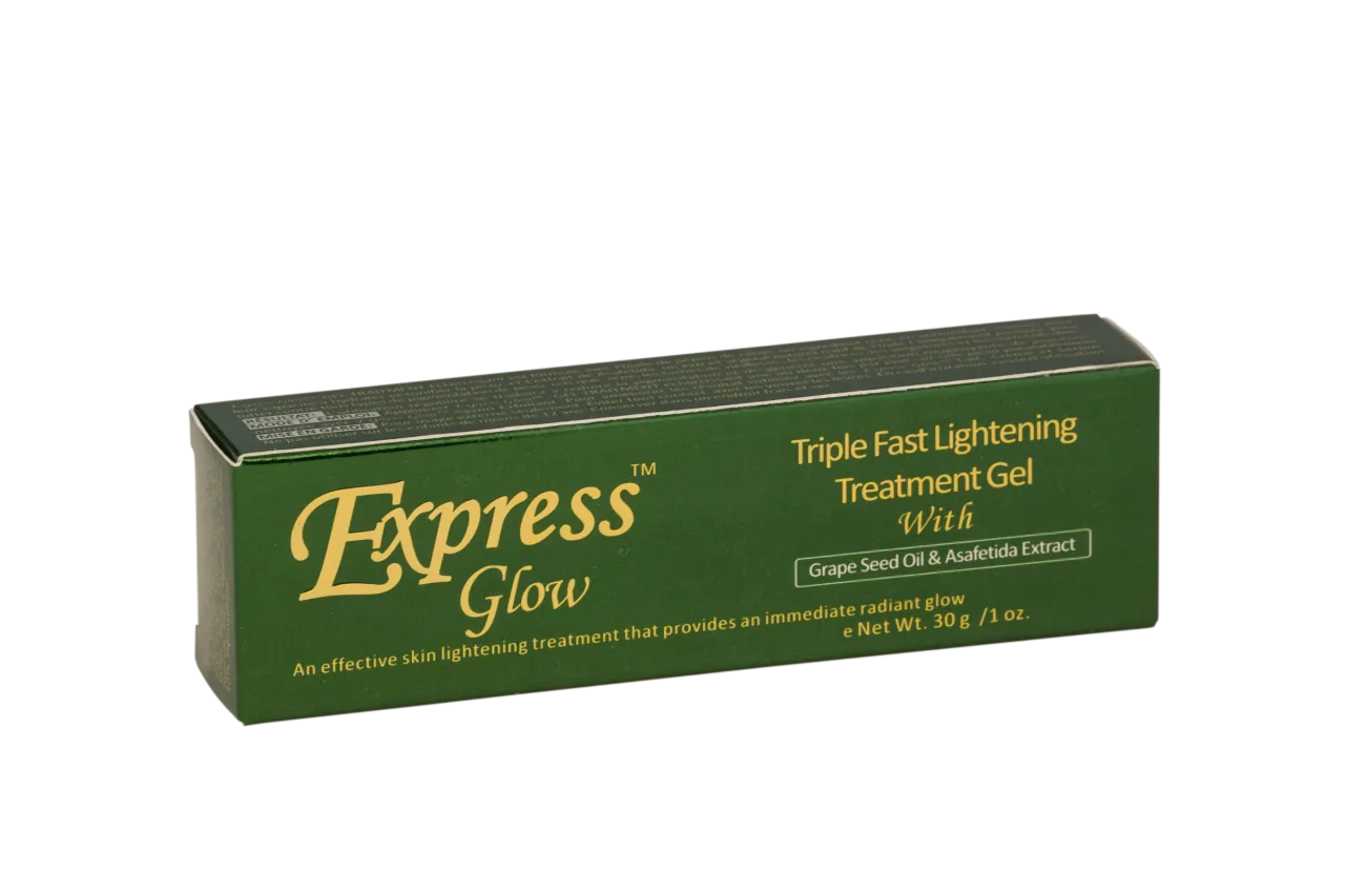 GLOW - Express Glow Triple Fast Lightening Treatment Gel With Grapeseed Oil & Asafetida Extract