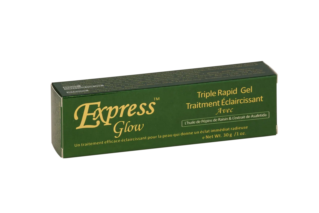 GLOW - Express Glow Triple Fast Lightening Treatment Gel With Grapeseed Oil & Asafetida Extract