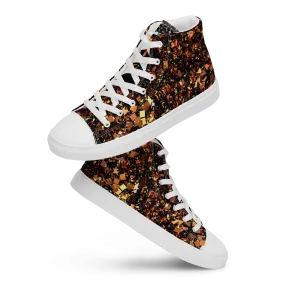 high top canvas shoes