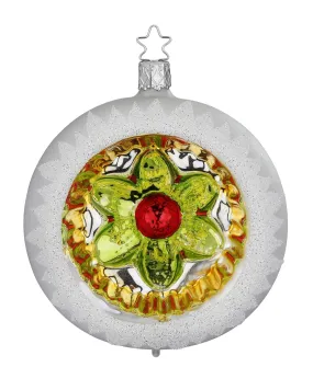 Inge Glass Ornament Reflections Ornament, Floral Center