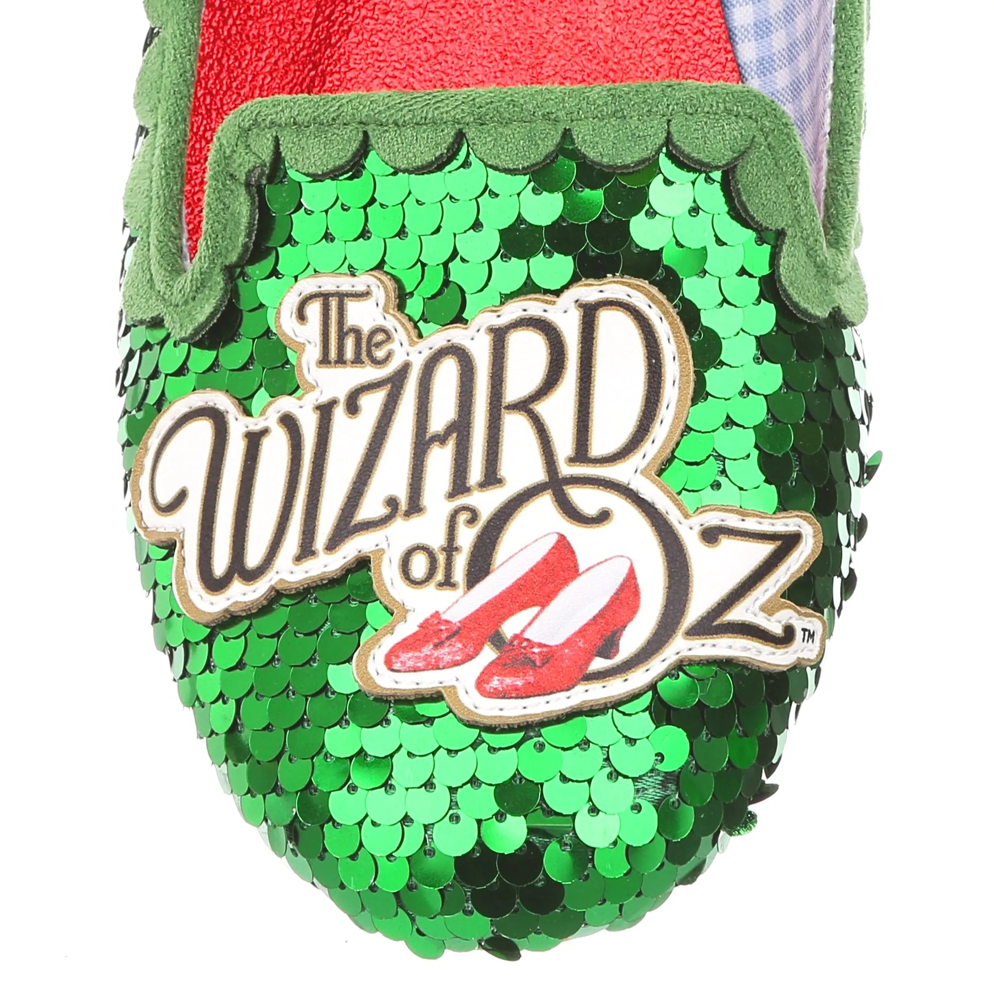 Irregular Choice Womens Please Knock Flats - Green