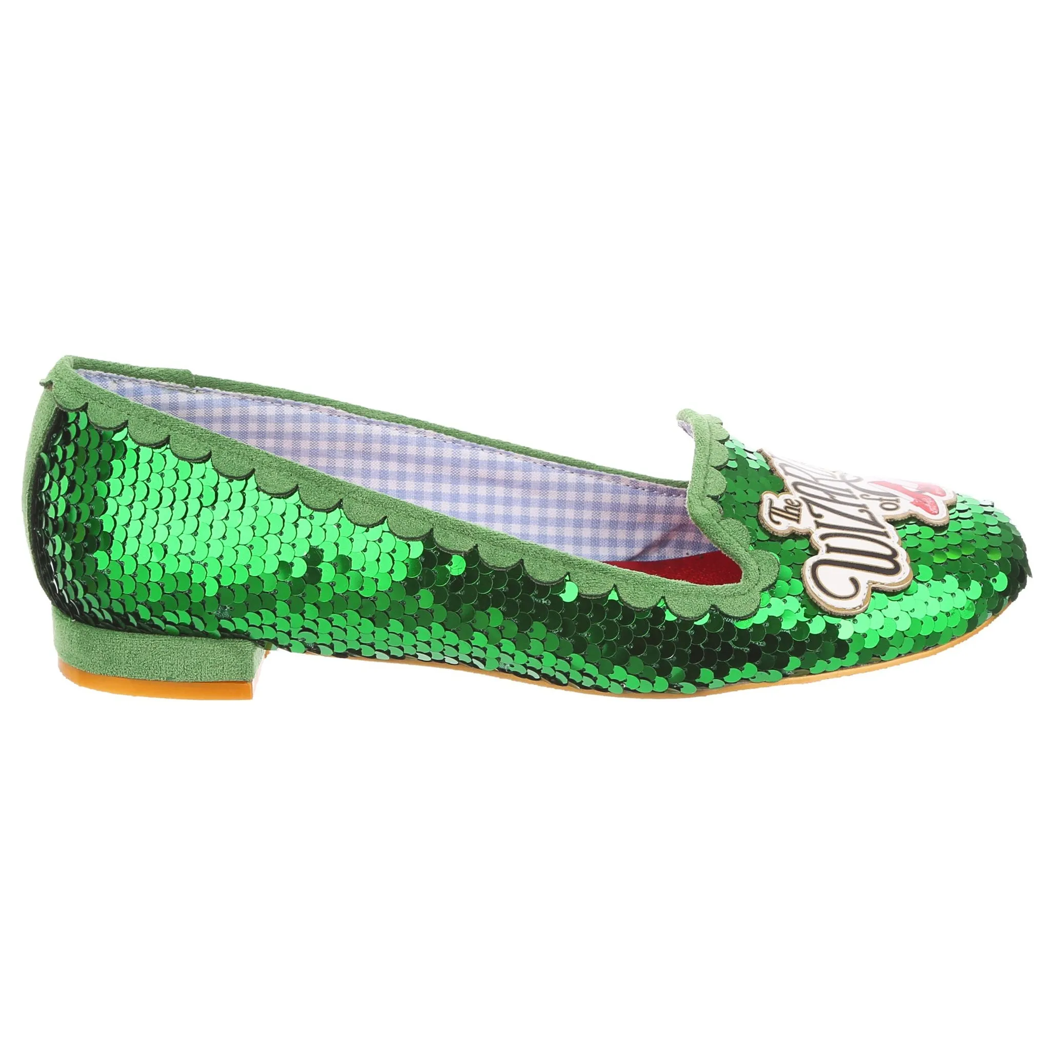 Irregular Choice Womens Please Knock Flats - Green