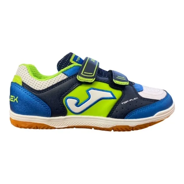 Joma junior indoor soccer shoe Top Flex 704 Navy-Fluor TOPJS.704