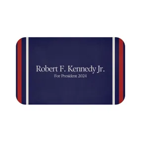 Kennedy for President Striped Navy Bath Mat