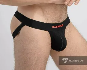 MASKULO MicroFiber Jockstrap Push-UP Lining Pouch Classic Black Jock JS072-90 17