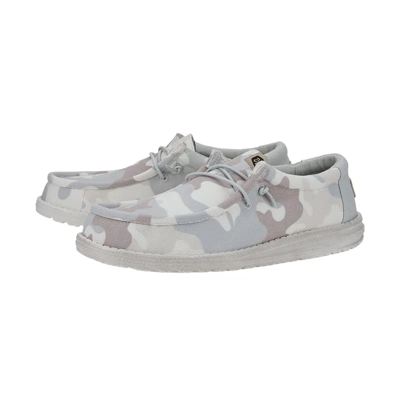 Men's Wally Washed Camo Greyscale Desert