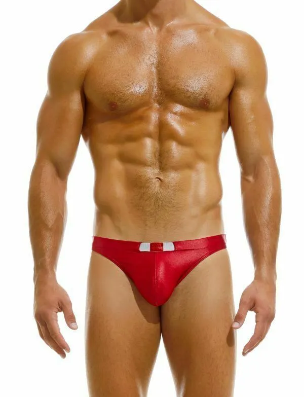 Modus Vivendi Swim-Brief Gordian Knot Low-Cut Swimwear Shiny Red CS2211  B67