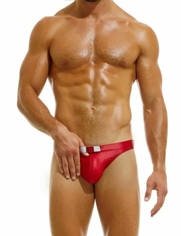 Modus Vivendi Swim-Brief Gordian Knot Low-Cut Swimwear Shiny Red CS2211  B67