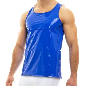 Modus Vivendi Tank Top Viral Vinyl Tanktop Shinny Lavish Blue 08031 B50