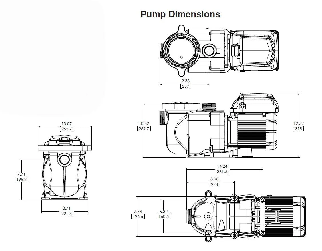 Pentair EC-342001 - SuperFlo VS Variable Speed Pool Pump, 1.5 HP - Limited Warranty