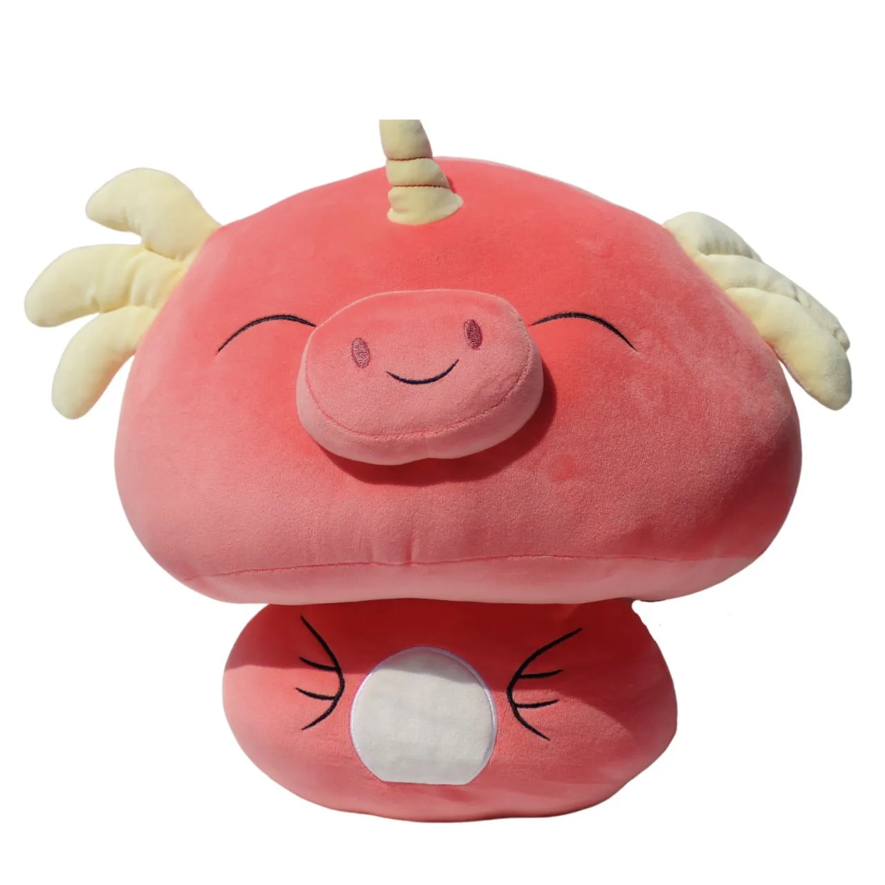 Smilin' Mushroom Plush: The Perfect Cuddle Buddy