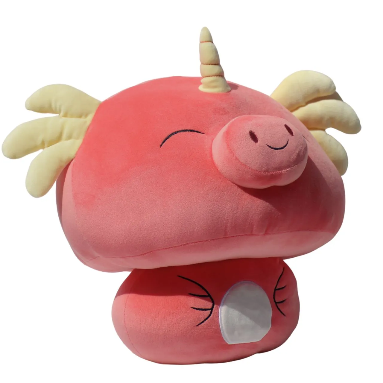 Smilin' Mushroom Plush: The Perfect Cuddle Buddy