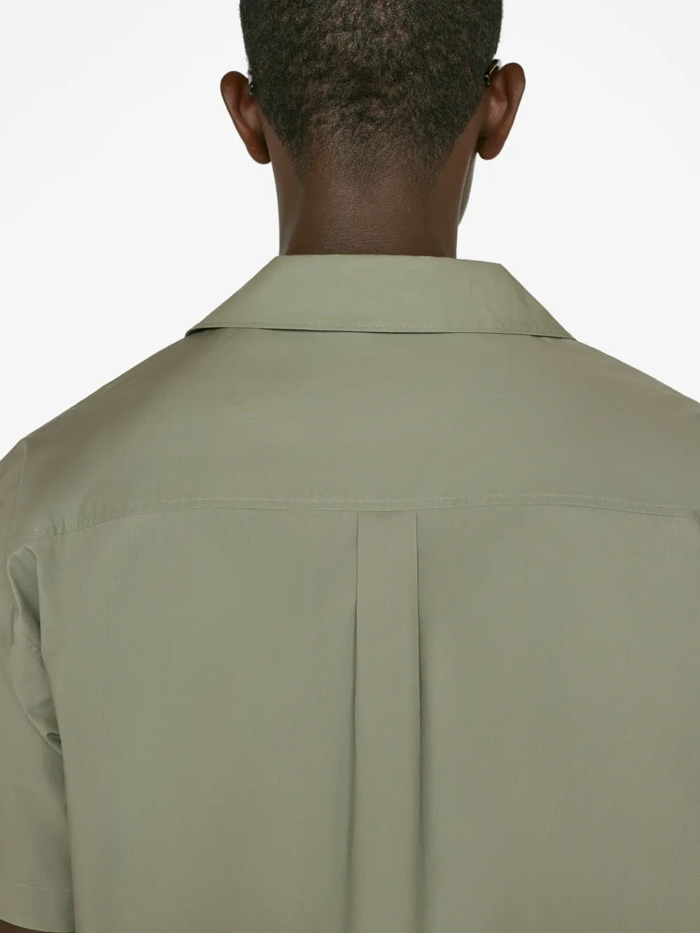 Soft Cotton Camp Collar Shirt -- Desert Sage